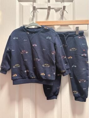 Mayoral Baby Boy Navy Blue Cotton Pull On Pants Trousers 18 Months